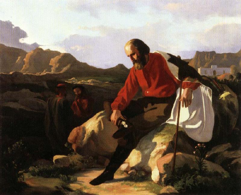 Vincenzo Cabianca Garibaldi at Caprera oil painting image